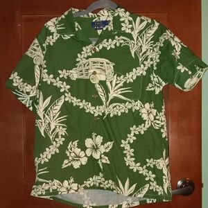 Ralph Lauren Green Floral Button Down Shirt